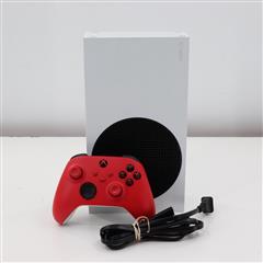 Xbox Series S 512GB Console White w/ Red Controller & Power Cord